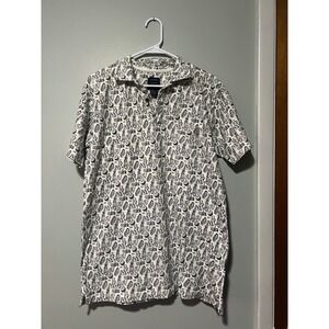 Cotton Traders Sport Golf Polo White Black Caddy Outdoor Men Size Medium